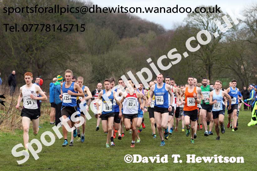 Senior mens Durham Cathedral Cross Country Relays, Maiden Castle, Durham. Photo: David T. Hewitson/Sports for All Pics